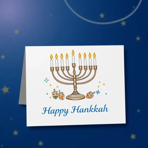Hanukkah Blessings Card